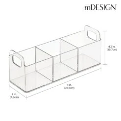 3-Section Cosmetic Organizer Caddy 2 3-Section Cosmetic Organizer Caddy -mDesign 1600 300DPI 23552MDC dims
