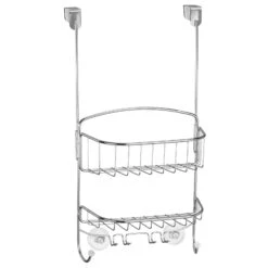 Over-the-Door Shower Caddy With 4 Hooks