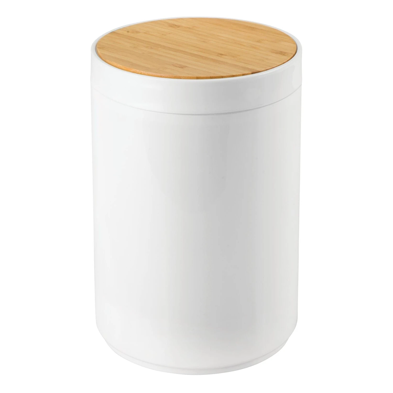 5-Liter Bamboo Swing Lid Trash Can 5-Liter Bamboo Swing Lid Trash Can -mDesign 1600 Square JPG 01271MDBA.MAIN