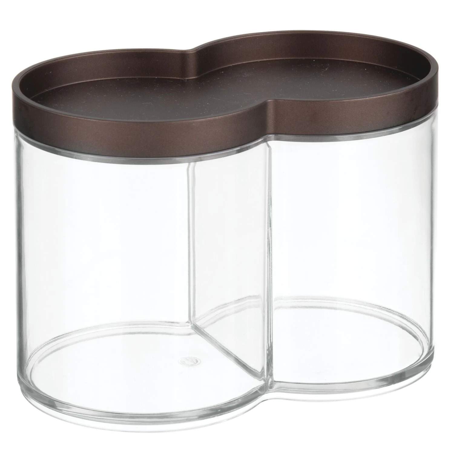 Stackable Divided Vanity Canister Stackable Divided Vanity Canister -mDesign 1600 Square JPG 02161MDBST.PT05