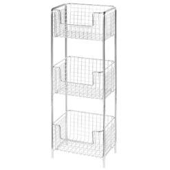3-Tier Bathroom Basket Stand 5 3-Tier Bathroom Basket Stand -mDesign 1600 Square JPG 02703MDBST.PT05 8f43bde3 936e 46a9 944a 207b73ec4810