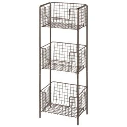 3-Tier Bathroom Basket Stand 2 3-Tier Bathroom Basket Stand -mDesign 1600 Square JPG 02704MDBST.PT05 700198f5 cdde 4f97 9b9b ffbeba2a3861