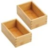 Bamboo Kitchen Drawer Organizer 6.5 X 4 X 2.5