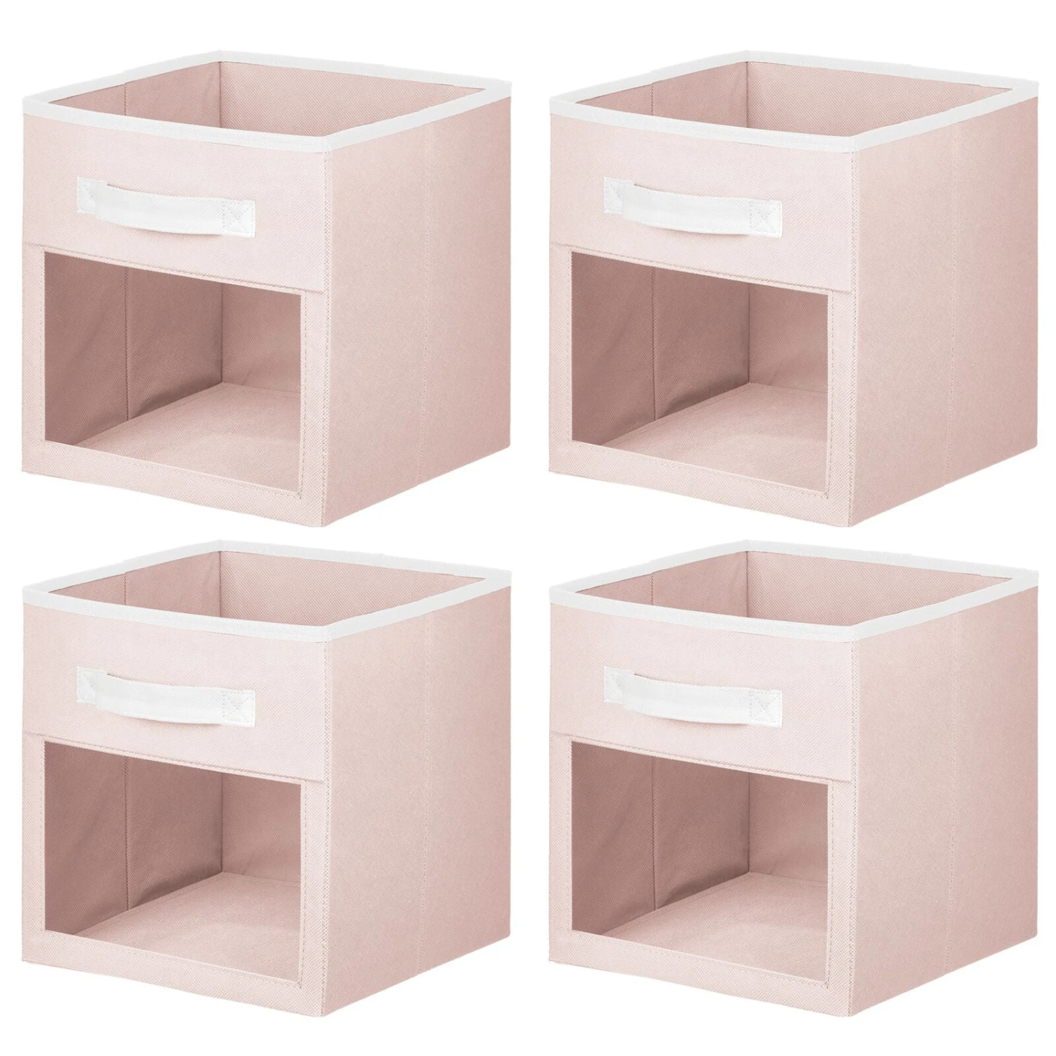 Fabric Storage Cubes with Window 10.5 x 10.5 x 11 Fabric Storage Cubes With Window 10.5 X 10.5 X 11 -mDesign 1600 Square JPG 06459MDB.MAIN 3