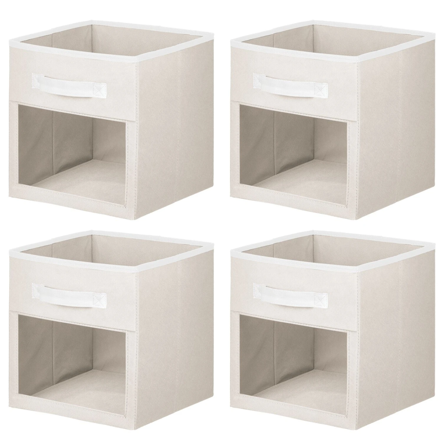 Fabric Storage Cubes with Window 10.5 x 10.5 x 11 Fabric Storage Cubes With Window 10.5 X 10.5 X 11 -mDesign 1600 Square JPG 06461MDB.MAIN 3