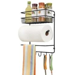 Kitchen Organizer Rack With Paper Towel Holder 2 Kitchen Organizer Rack With Paper Towel Holder -mDesign 1600 Square JPG 07037MDK.MAIN
