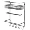 Kitchen Organizer Rack With Paper Towel Holder