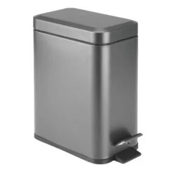 5-Liter Bathroom Step Trash Can 12 5-Liter Bathroom Step Trash Can -mDesign 1600 Square JPG 07359MDBST.MAIN