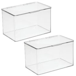 Hinged-Lid Bathroom Storage Box 7 X 11 X 6.5 7 Hinged-Lid Bathroom Storage Box 7 X 11 X 6.5 -mDesign 1600 Square JPG 08515MDO.MAIN 3 e6dcc201 de4d 4b37 9026 c252c7459ed3