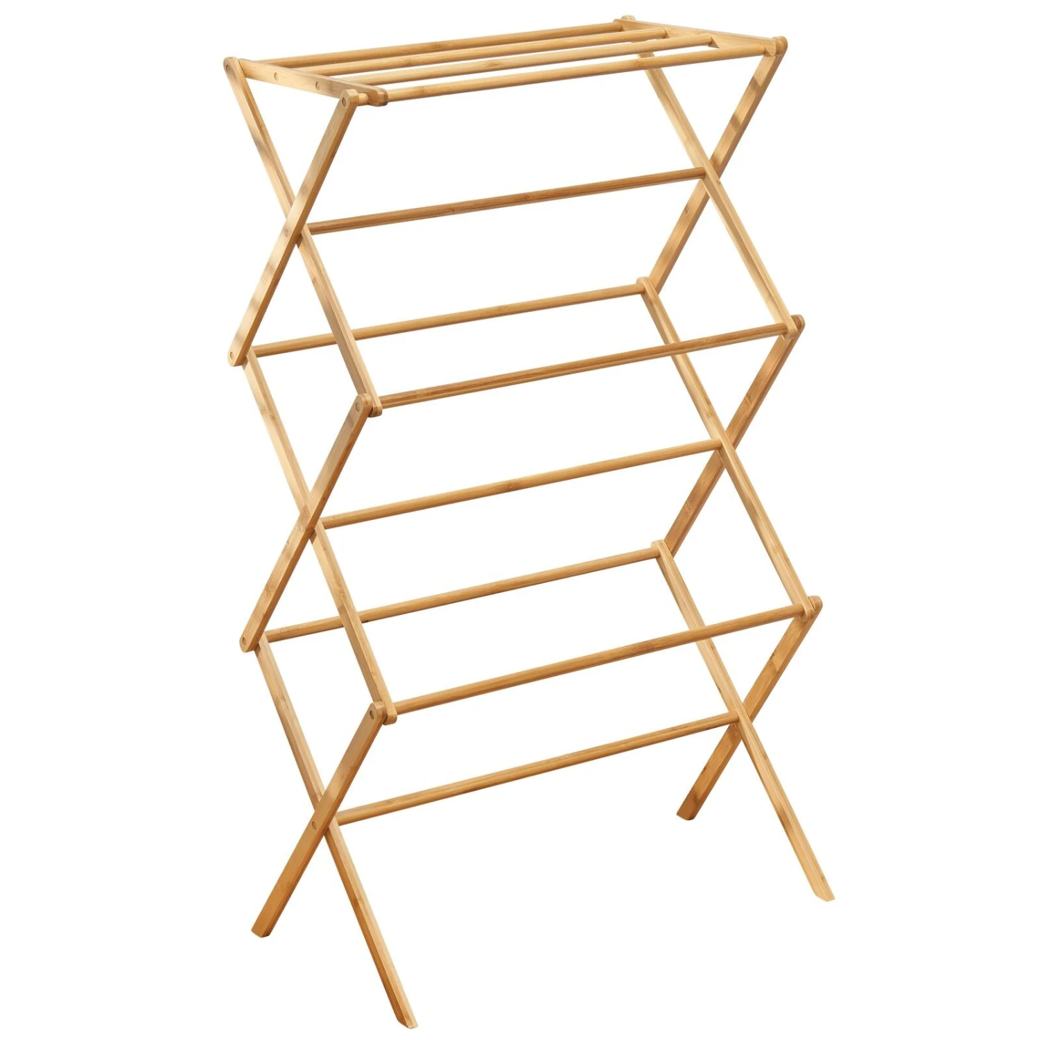 Bamboo Collapsible Clothes Drying Rack Bamboo Collapsible Clothes Drying Rack -mDesign 1600 Square JPG 08558MDL.PT07