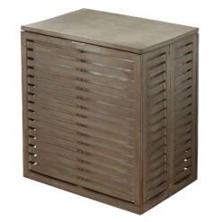 mDesign 37 Bamboo Hamper With Lid