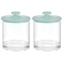 Acrylic Bathroom Canisters 3 Acrylic Bathroom Canisters -mDesign 1600 Square JPG 09280MDBA.MAIN 3
