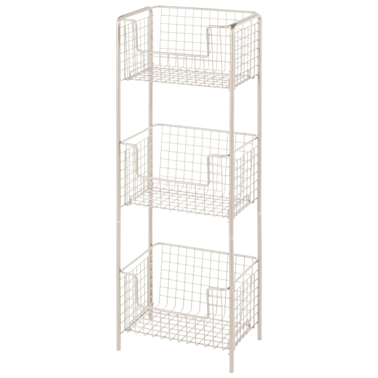3-Tier Kitchen Basket Stand 3-Tier Kitchen Basket Stand -mDesign 1600 Square JPG 09632MDBST.PT05