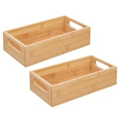 Bamboo Bin 11.5 X 6 X 3 4 Bamboo Bin 11.5 X 6 X 3 -mDesign 1600 Square JPG 09952MDK.PT02