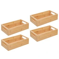 Bamboo Bin 11.5 X 6 X 3 5 Bamboo Bin 11.5 X 6 X 3 -mDesign 1600 Square JPG 09953MDK.PT02
