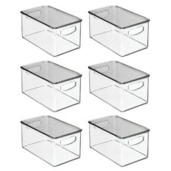 Stackable Bin With Lid11 X 6 X 5 7 Stackable Bin With Lid11 X 6 X 5 -mDesign 1600 Square JPG 10144MDBST.PT02