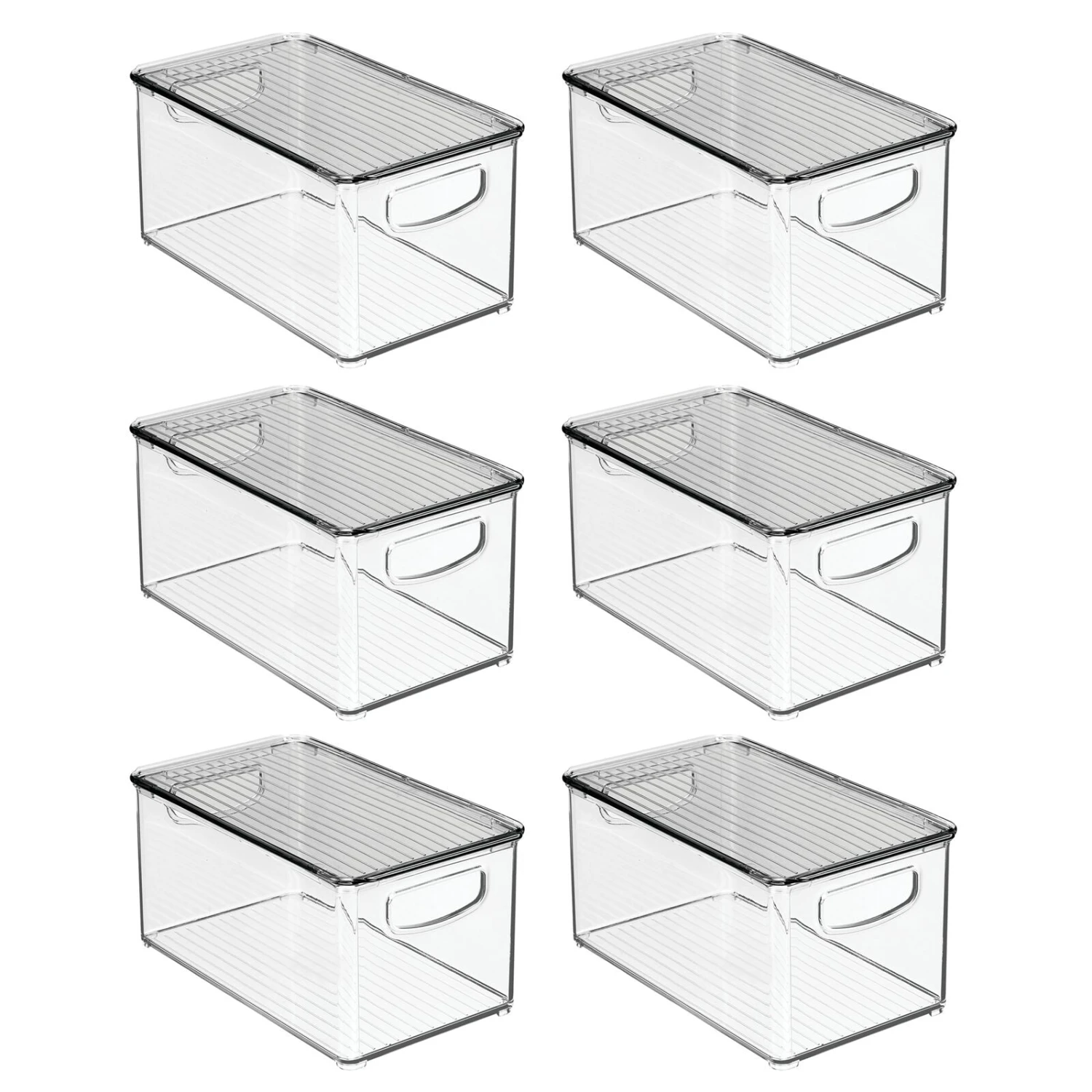 Stackable Bin with Lid11 x 6 x 5 Stackable Bin With Lid11 X 6 X 5 -mDesign 1600 Square JPG 10144MDBST.PT02