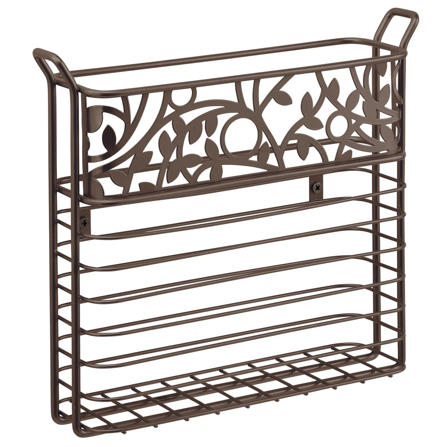Vine Wall Mounted Magazine Rack Vine Wall Mounted Magazine Rack -mDesign 1600 Square JPG 11003MDBST.PT07