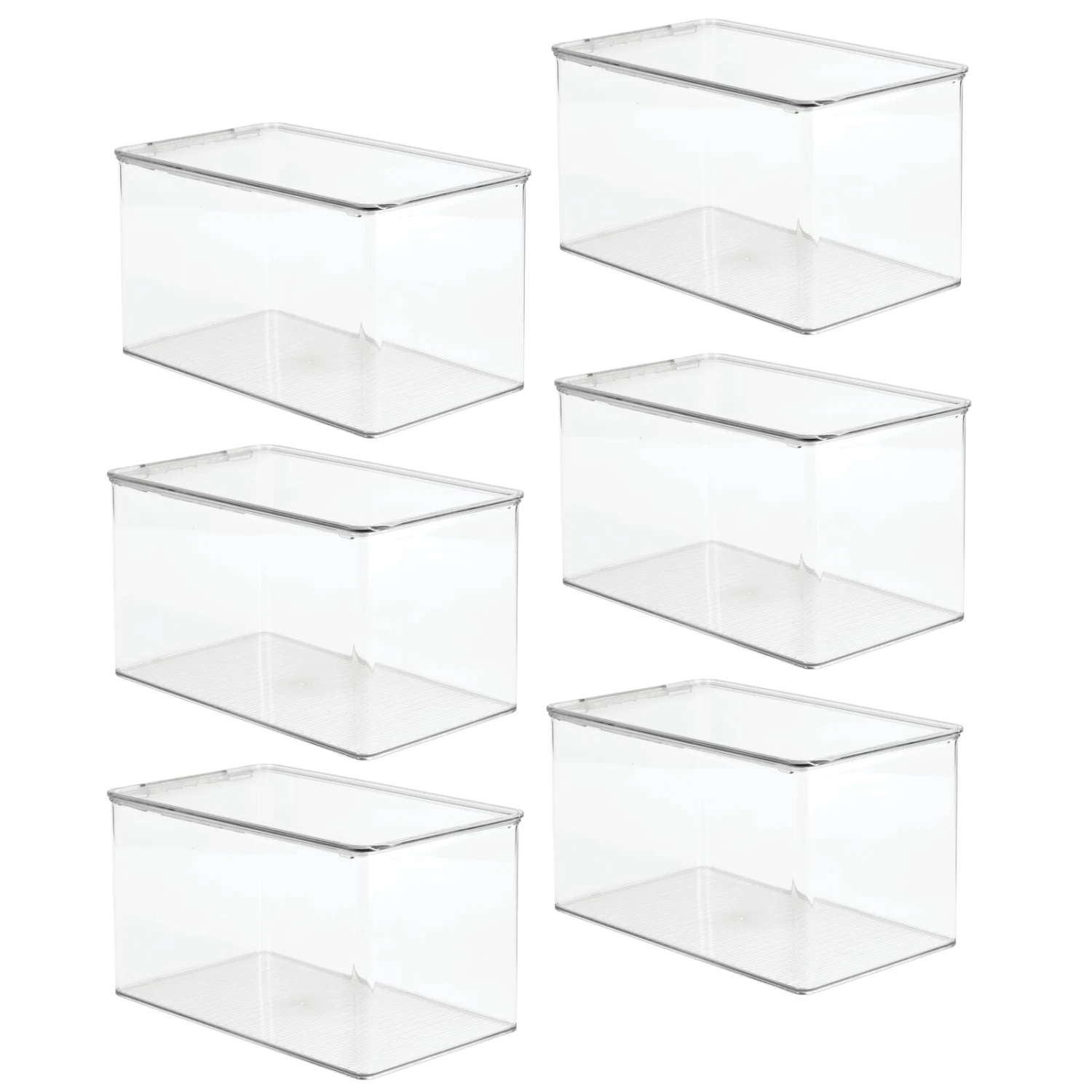 Clear Stackable Shoe Box 13 x 7 x 7 Clear Stackable Shoe Box 13 X 7 X 7 -mDesign 1600 Square JPG 11732MDBST.PT02