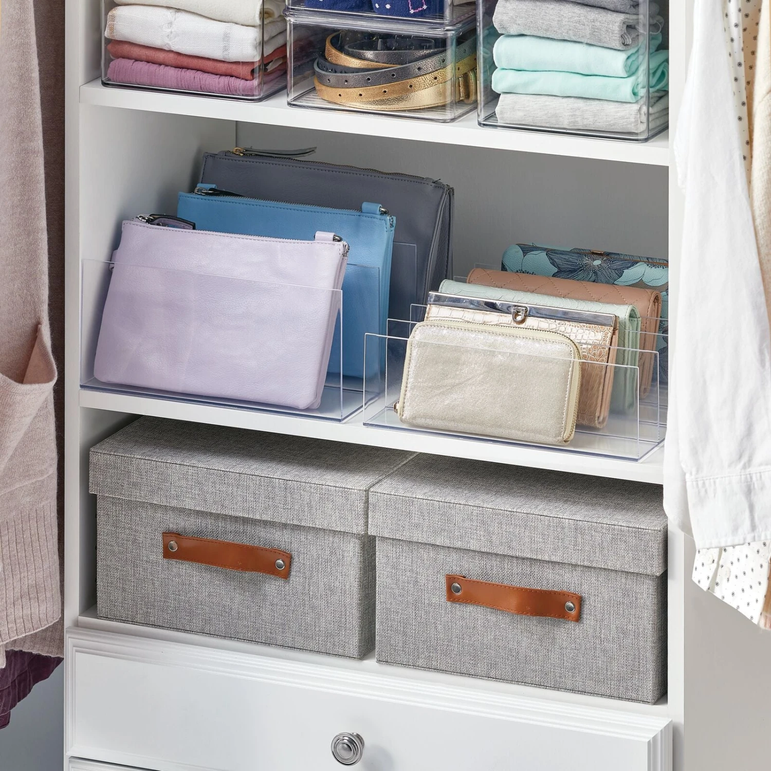 5-Section Slim Purse Organizer 5-Section Slim Purse Organizer -mDesign 1600 Square JPG 11844MDCO.11846MDCO.11845MDCO.11847MDCO