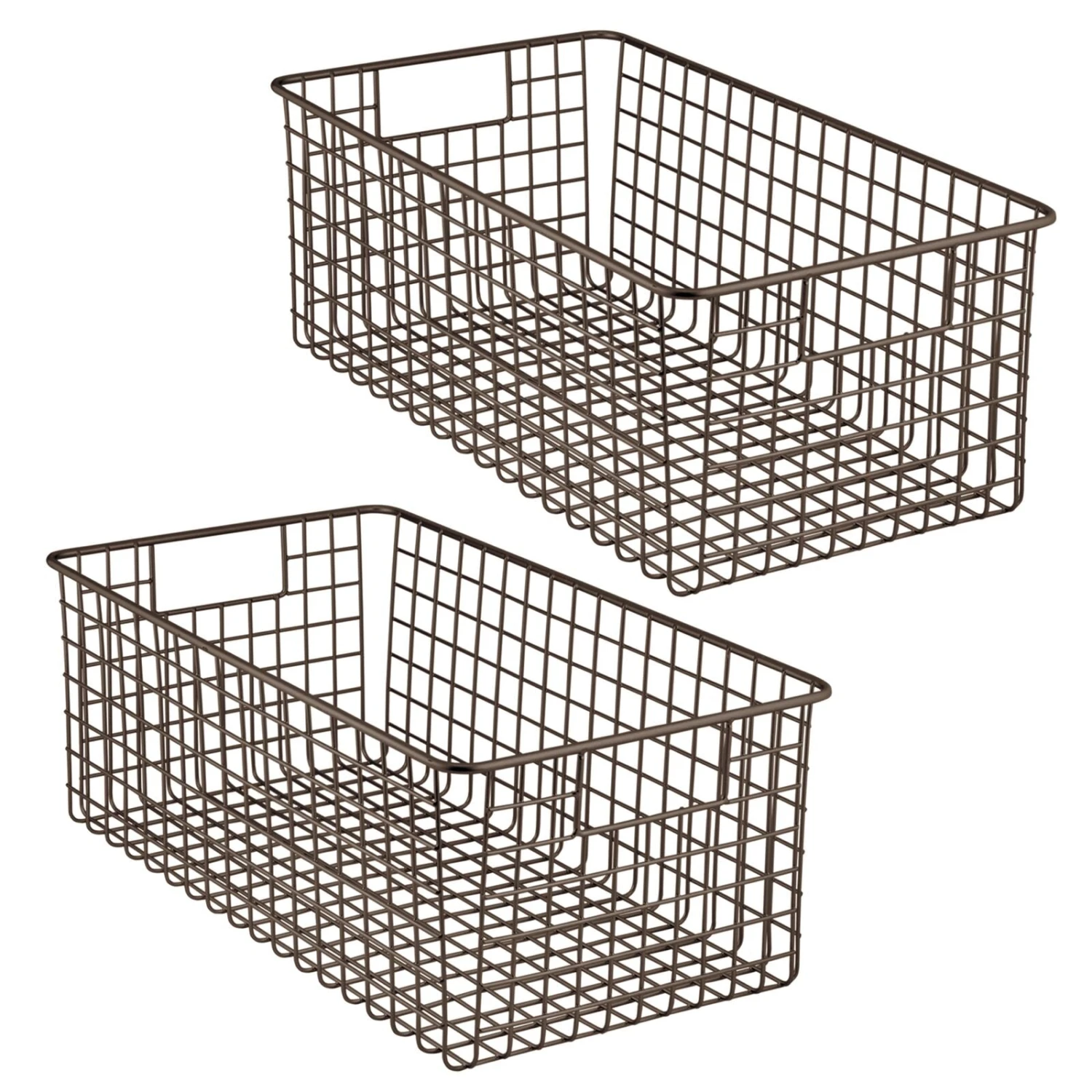 Wire Pantry Basket 16 x 9.25 x 6 Wire Pantry Basket 16 X 9.25 X 6 -mDesign 1600 Square JPG 12643MDO.MAIN 3