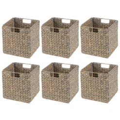 Black Wash Woven Hyacinth Cube Storage Basket 10.5 X 10.5 X 10.5 5 Black Wash Woven Hyacinth Cube Storage Basket 10.5 X 10.5 X 10.5 -mDesign 1600 Square JPG 13032MDHS.MAIN 3 e76a1883 cc9c 4700 bc96 2d19cb5805b3