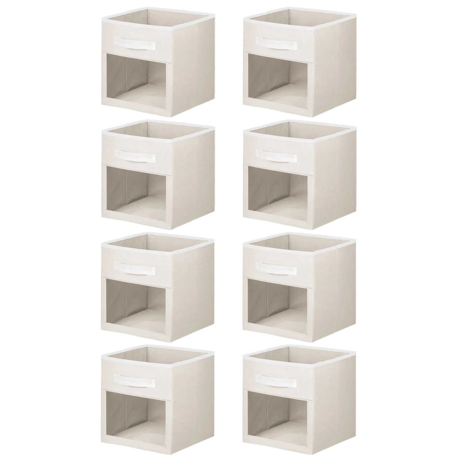 Fabric Storage Cubes with Window 10.5 x 10.5 x 11 Fabric Storage Cubes With Window 10.5 X 10.5 X 11 -mDesign 1600 Square JPG 13056MDB.MAIN 3