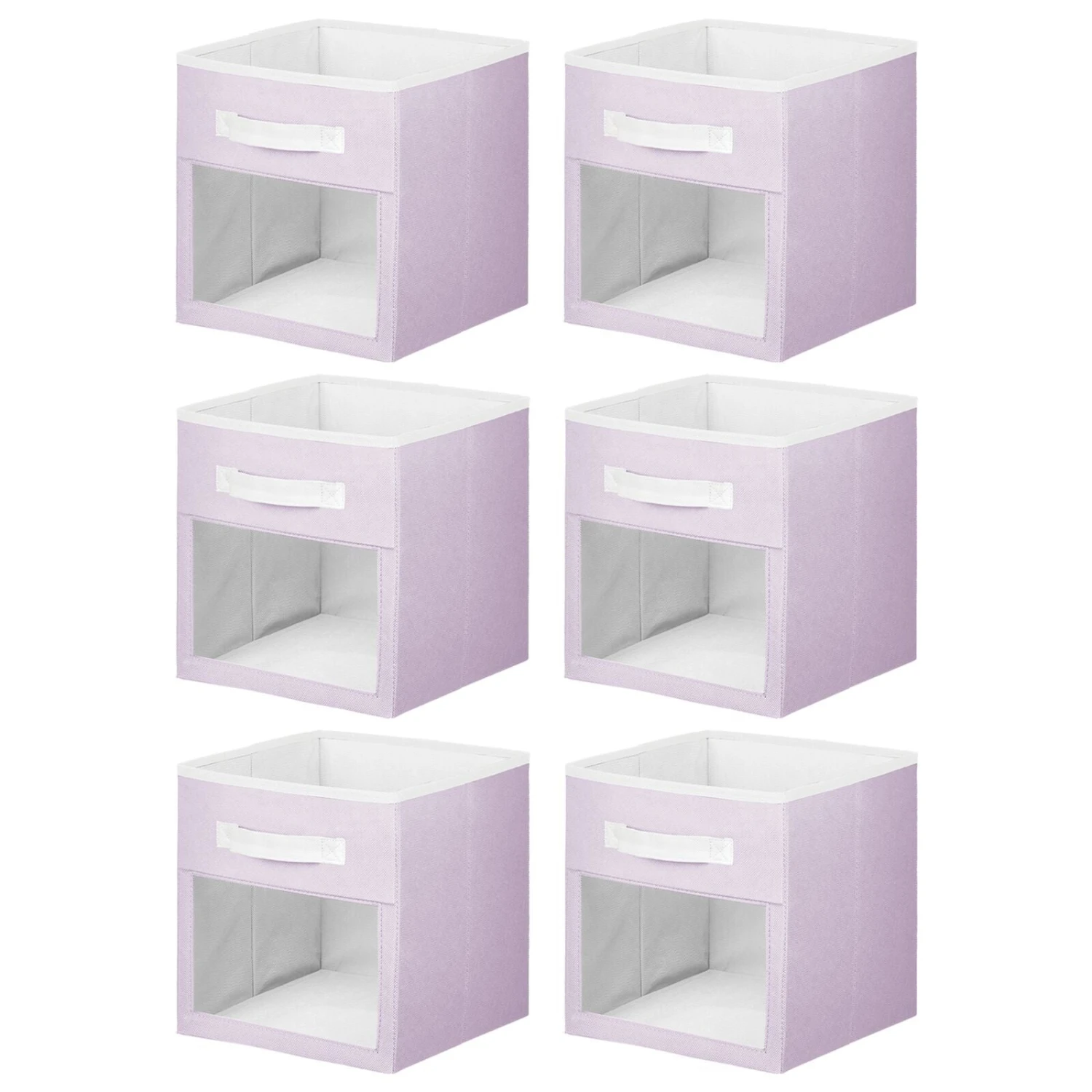 Fabric Storage Cubes with Window 10.5 x 10.5 x 11 Fabric Storage Cubes With Window 10.5 X 10.5 X 11 -mDesign 1600 Square JPG 13074MDB.MAIN 3