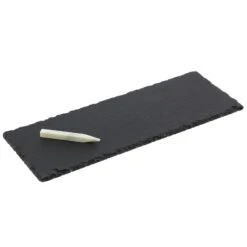 Natural Slate Serving Board Set With Chalk 4 Natural Slate Serving Board Set With Chalk -mDesign 1600 Square JPG 13163MDK.PT07