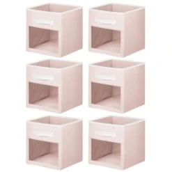 Fabric Storage Cubes With Window 10.5 X 10.5 X 11 10 Fabric Storage Cubes With Window 10.5 X 10.5 X 11 -mDesign 1600 Square JPG 13293MDB.MAIN 3