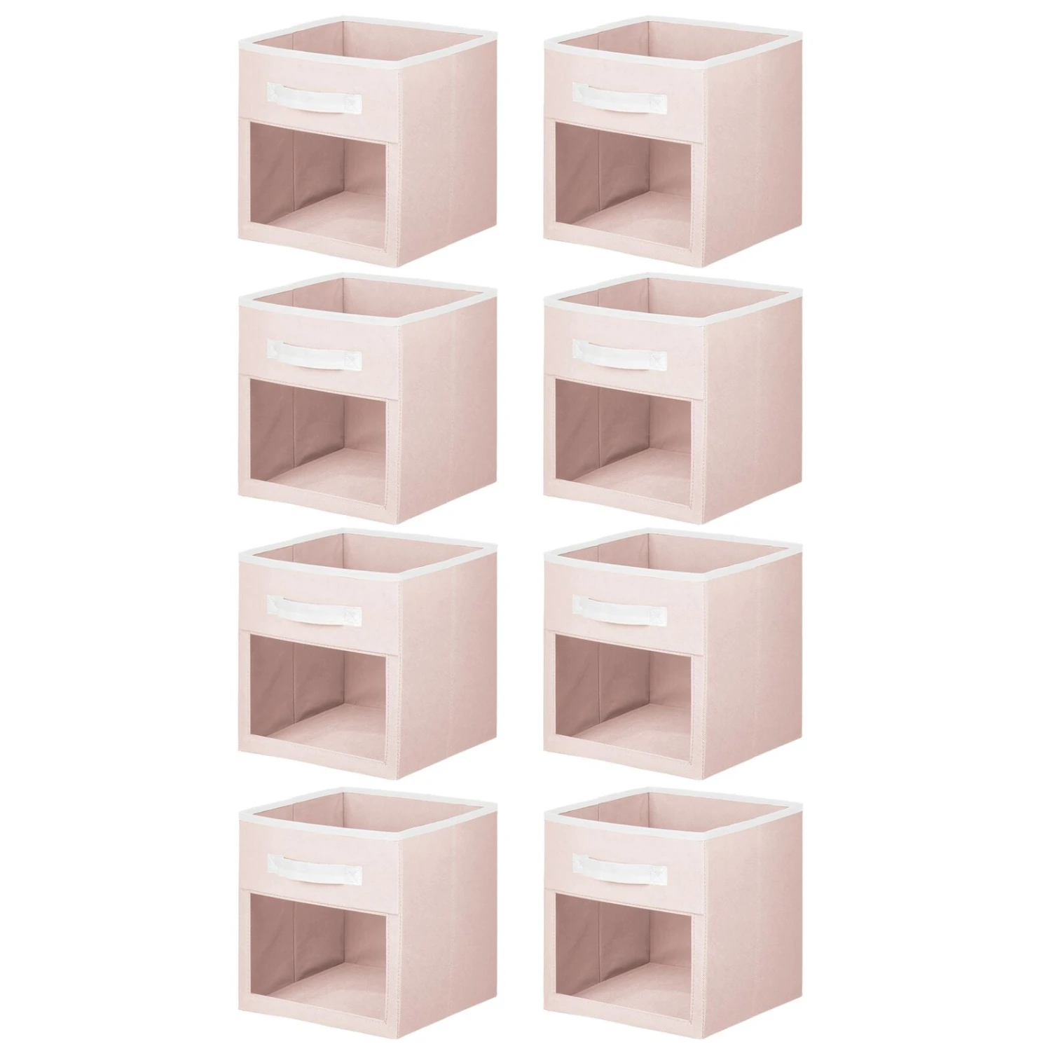 Fabric Storage Cubes with Window 10.5 x 10.5 x 11 Fabric Storage Cubes With Window 10.5 X 10.5 X 11 -mDesign 1600 Square JPG 13294MDB.MAIN 3
