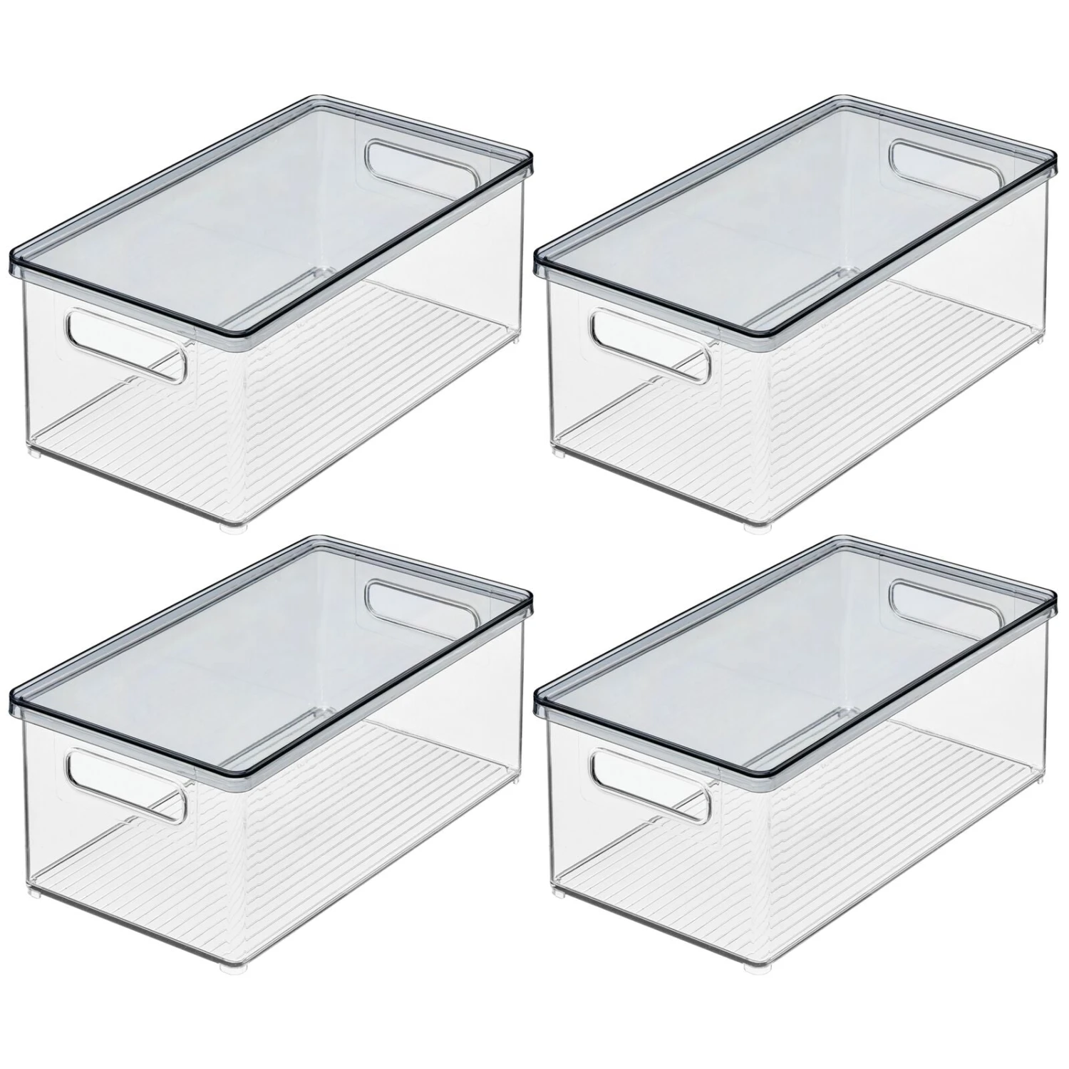 Stackable Bath Box with Lid and Handles 15 x 8.5 x 6 Stackable Bath Box With Lid And Handles 15 X 8.5 X 6 -mDesign 1600 Square JPG 13668MDBST.MAIN 3