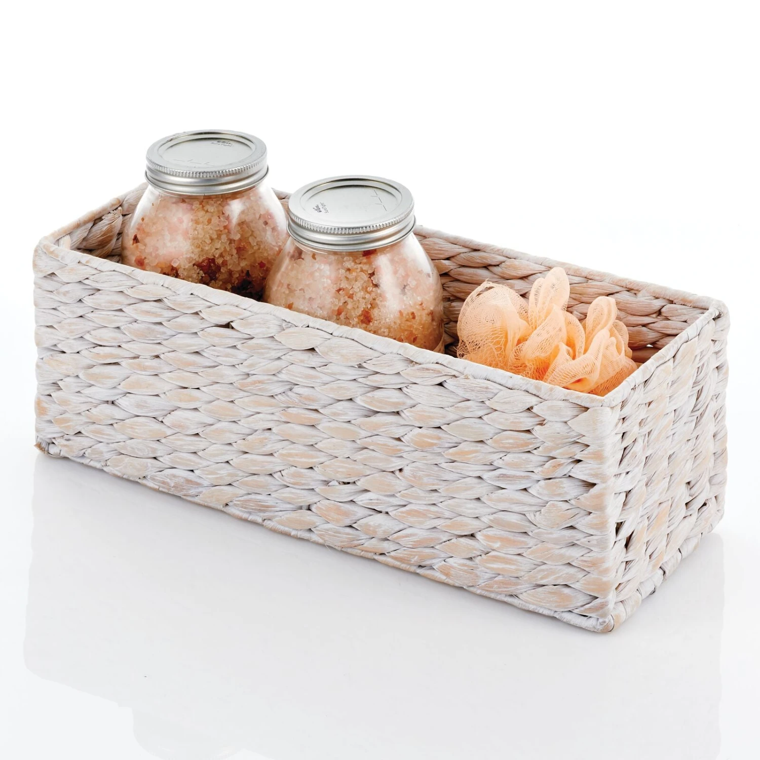 Water Hyacinth Basket 6 x 15 x 5.5 Water Hyacinth Basket 6 X 15 X 5.5 -mDesign 1600 Square JPG 14492MDHS.PT04