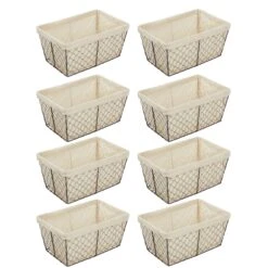 Wire Basket With Fabric Liner 9 Wire Basket With Fabric Liner -mDesign 1600 Square JPG 14711MDHS.MAIN 3