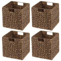 Black Wash Woven Hyacinth Cube Storage Basket 10.5 X 10.5 X 10.5 6 Black Wash Woven Hyacinth Cube Storage Basket 10.5 X 10.5 X 10.5 -mDesign 1600 Square JPG 14792MDK.MAIN 3 342d1943 8814 4cdd bd34 27f92ea983d0