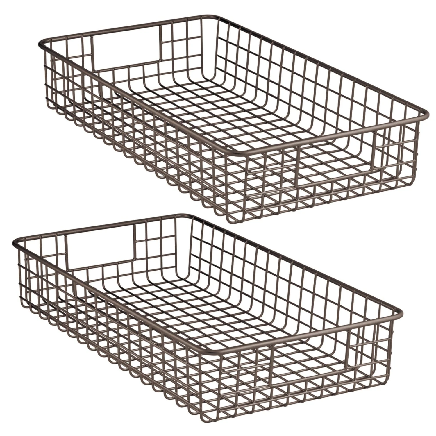 Wire Pantry Basket 16 x 9 x 3 Wire Pantry Basket 16 X 9 X 3 -mDesign 1600 Square JPG 15097MDCO.MAIN 3