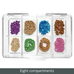 Divided Tea Organizer With Lid 7 X 10.5 X 3.5 3 Divided Tea Organizer With Lid 7 X 10.5 X 3.5 -mDesign 1600 Square JPG 15120MDCS Detail 12e7e497 5041 4b04 bbb7 75c11acd84b0