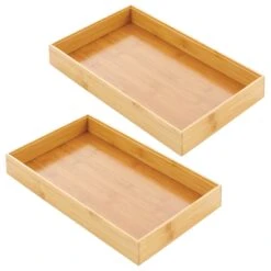 Bamboo Kitchen Drawer Organizer 15 X 9 X 2