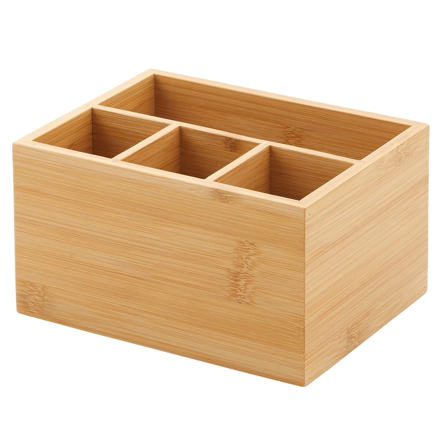 Bamboo Cutlery Caddy Bamboo Cutlery Caddy -mDesign 1600 Square JPG 16325MDK.PT07