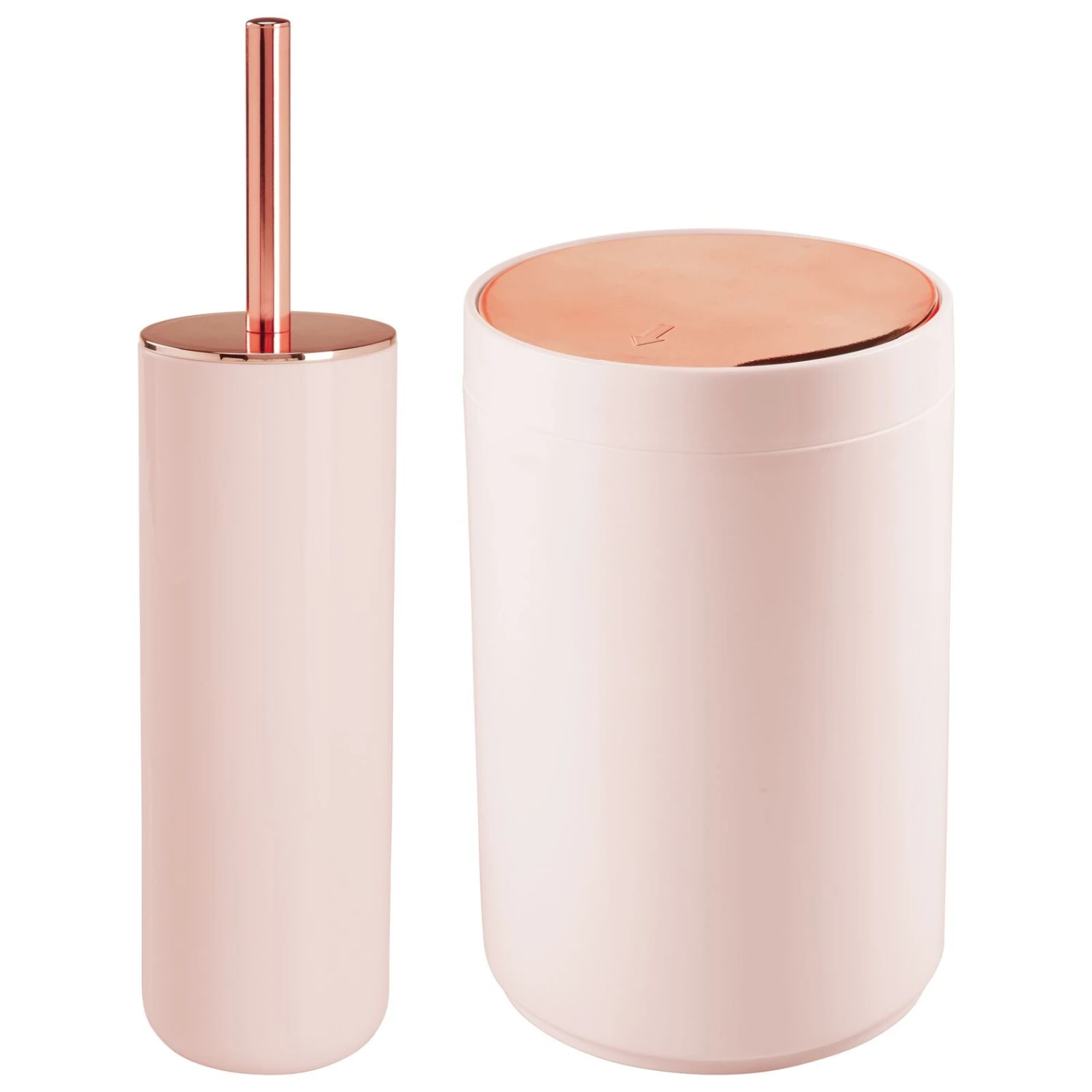 Slim Toilet Bowl Brush + Wastebasket Set Slim Toilet Bowl Brush + Wastebasket Set -mDesign 1600 Square JPG 16868MDBST.MAIN