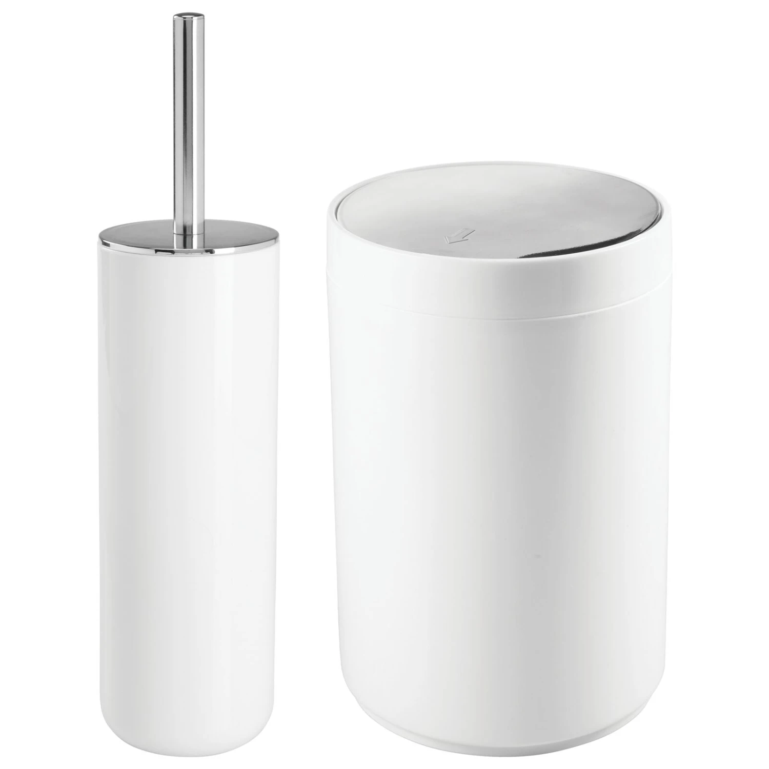 Slim Toilet Bowl Brush + Wastebasket Set Slim Toilet Bowl Brush + Wastebasket Set -mDesign 1600 Square JPG 16875MDBST.MAIN