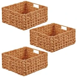 Woven Plastic Basket 13 X 12 X 6 2 Woven Plastic Basket 13 X 12 X 6 -mDesign 1600 Square JPG 17407MDK.MAIN 3