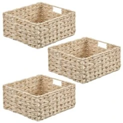 Woven Plastic Basket 13 X 12 X 6 3 Woven Plastic Basket 13 X 12 X 6 -mDesign 1600 Square JPG 17408MDK.MAIN 3