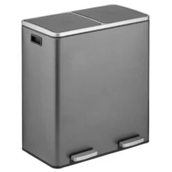 60-Liter Dual Compartment Step Trash Can 3 60-Liter Dual Compartment Step Trash Can -mDesign 1600 Square JPG 17707MDK OLa