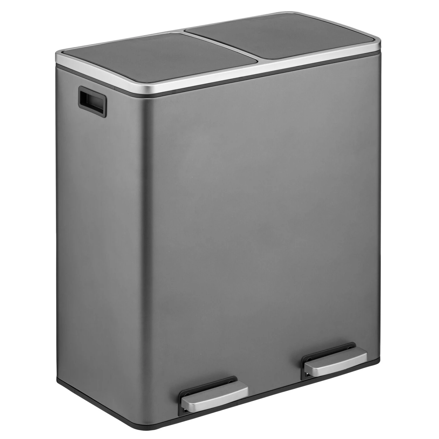 60-Liter Dual Compartment Step Trash Can 60-Liter Dual Compartment Step Trash Can -mDesign 1600 Square JPG 17707MDK OLa