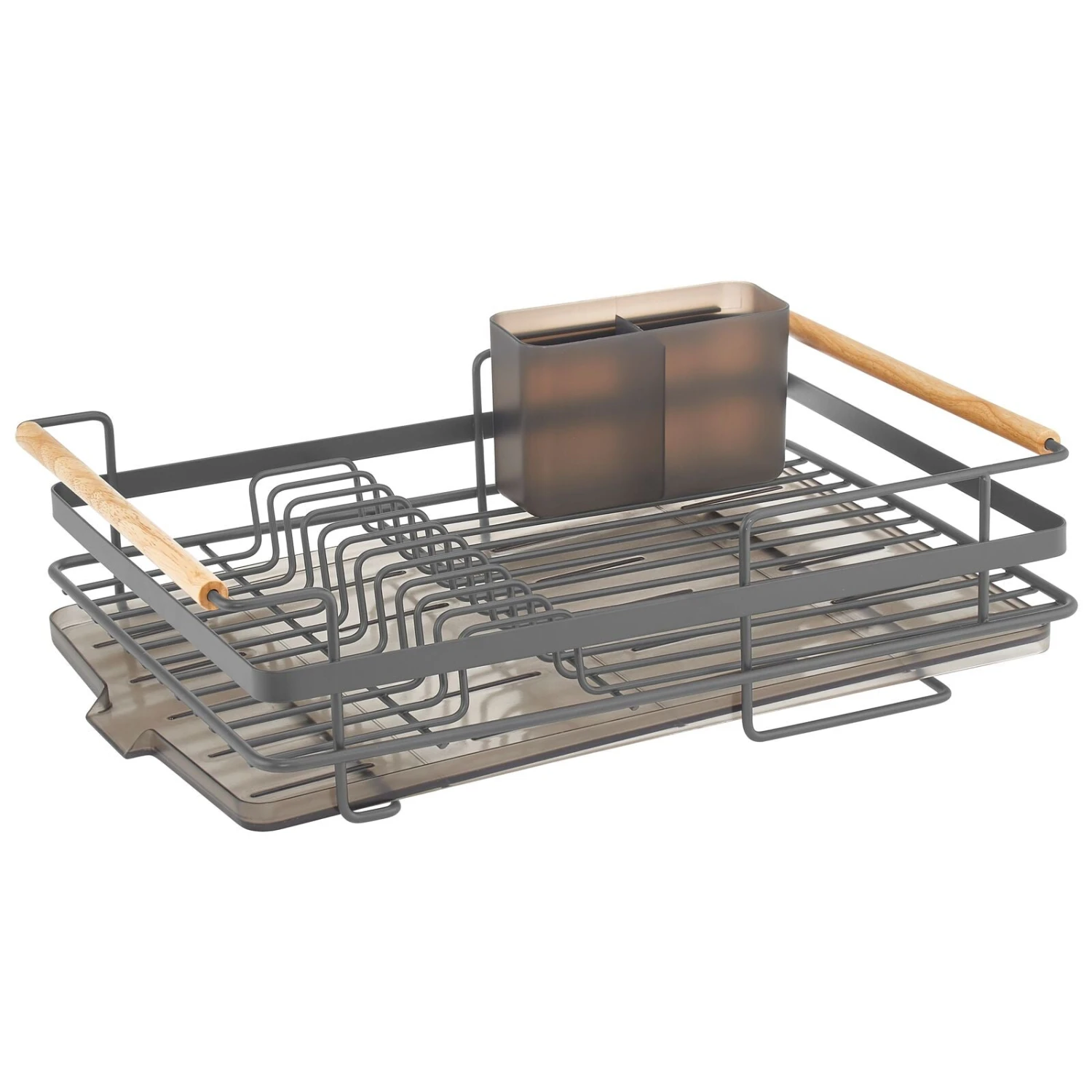 Dish Rack with Wood Handles Dish Rack With Wood Handles -mDesign 1600 Square JPG 17710MDK OLa