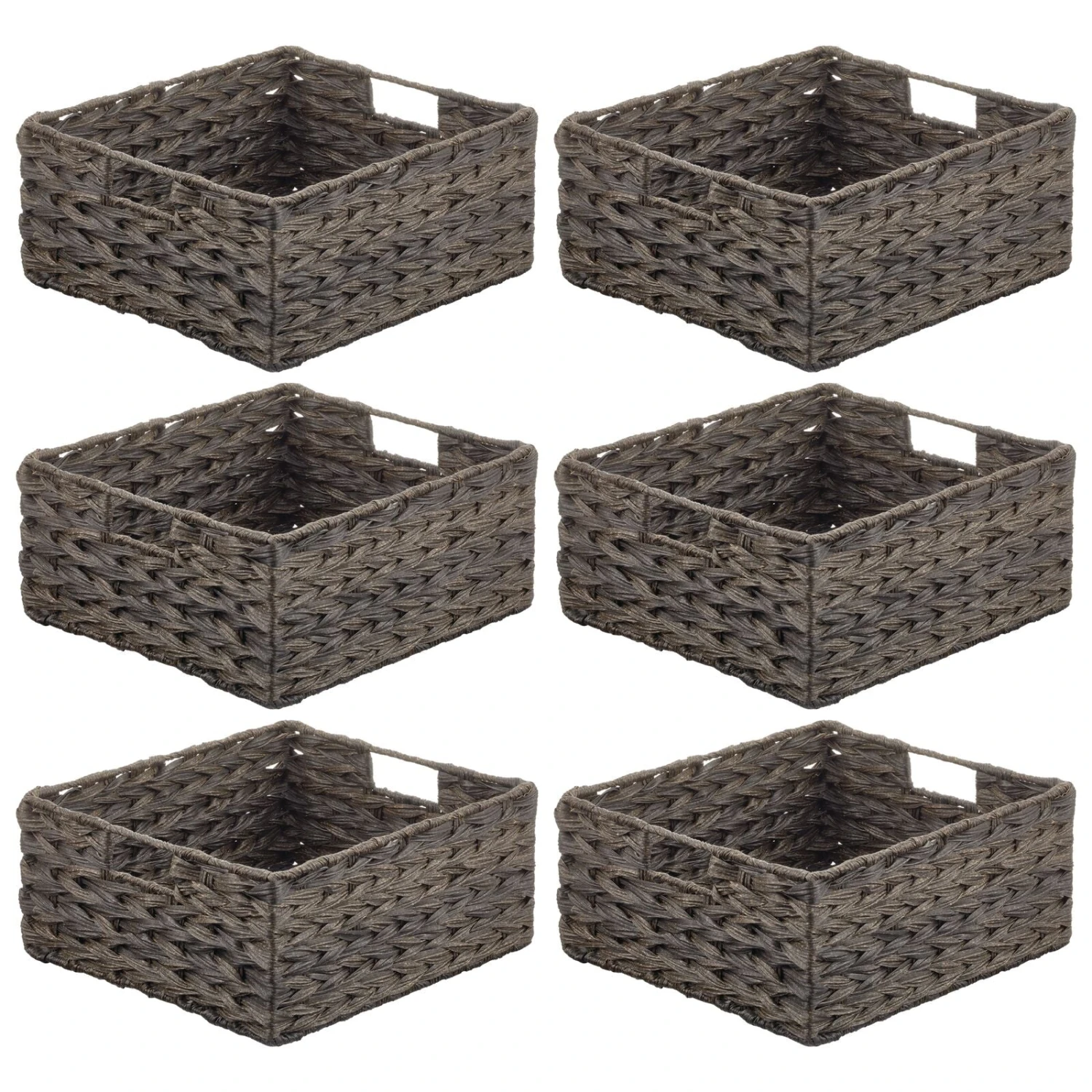 Woven Plastic Basket 13 x 12 x 6 Woven Plastic Basket 13 X 12 X 6 -mDesign 1600 Square JPG 18022MDK.MAIN 3