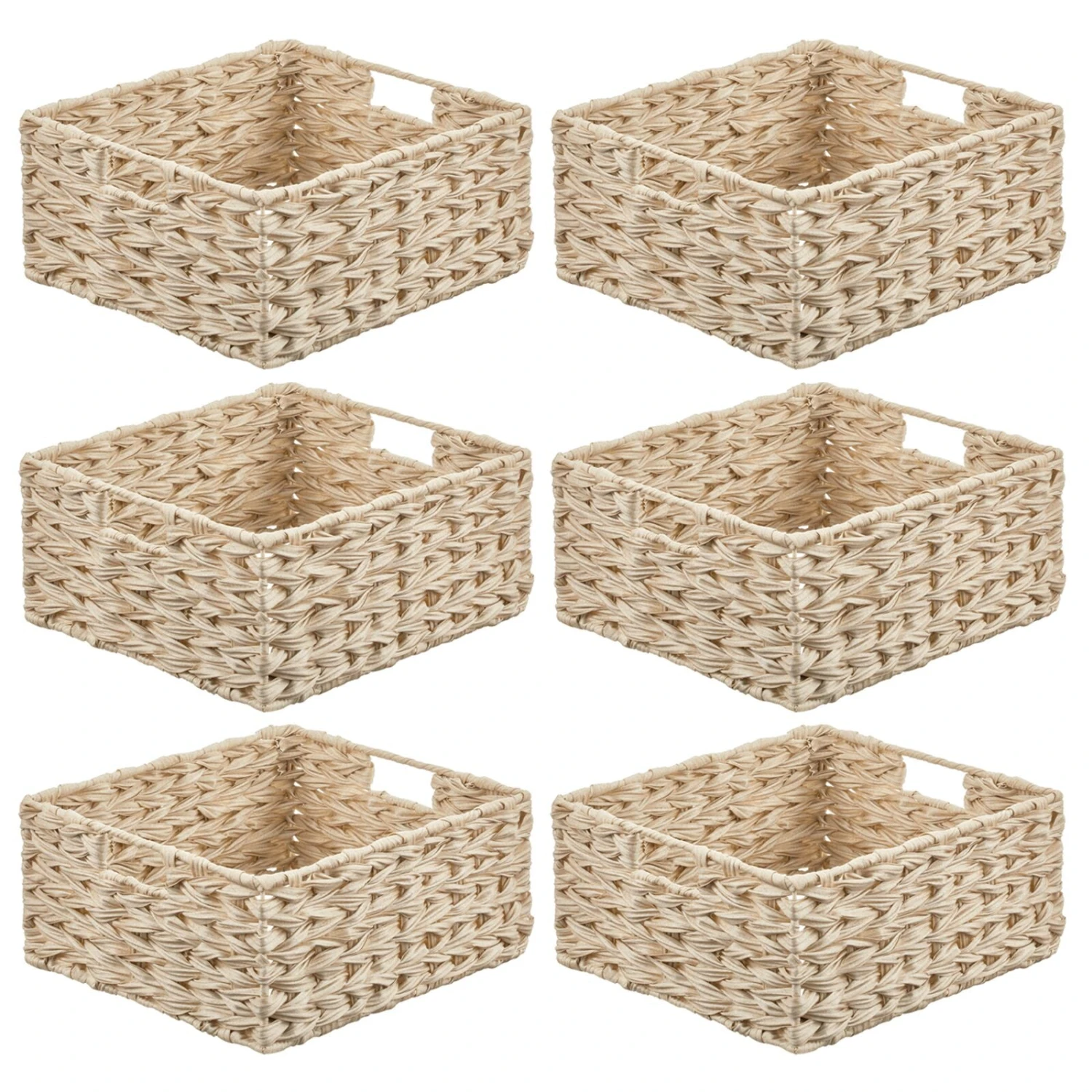 Woven Plastic Basket 13 x 12 x 6 Woven Plastic Basket 13 X 12 X 6 -mDesign 1600 Square JPG 18024MDK.MAIN 3