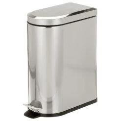 10-Liter Bathroom Step Trash Can -mDesign 1600 Square JPG 18106MDBST OLa