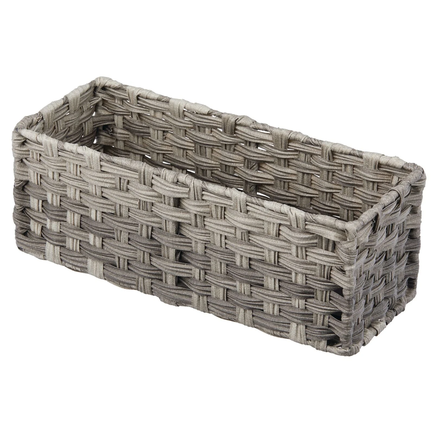 Woven Plastic Toilet Paper Basket 15 x 6 x 5.5 Woven Plastic Toilet Paper Basket 15 X 6 X 5.5 -mDesign 1600 Square JPG 18397MDBST OLa